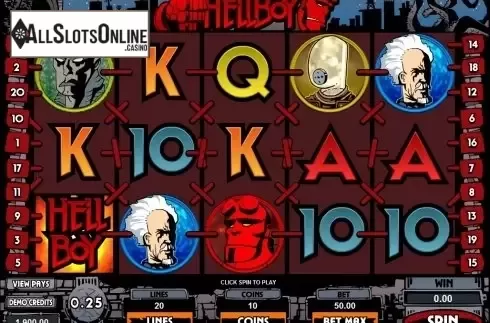 Screen9. Hellboy from Microgaming