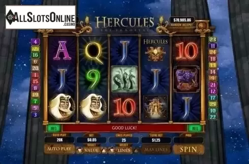 Reel Screen. Hercules the Immortal from RTG