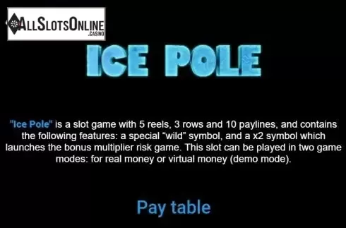 Paytable 1