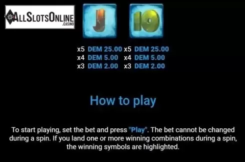 Paytable 3