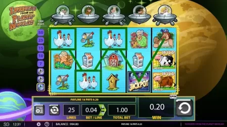 Invaders from the Planet Moolah slot screenshot 3