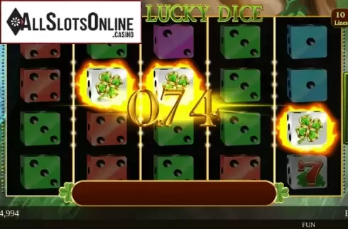 Win Screen 1. Irish Lucky Dice from Spinomenal