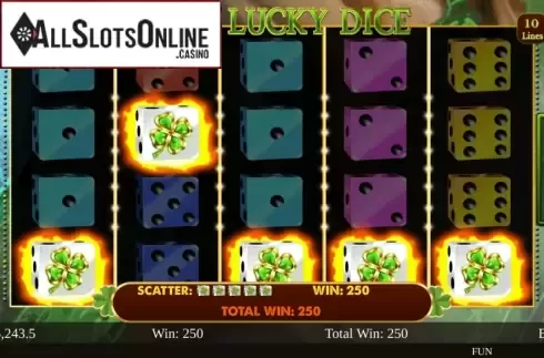 Scatter Win. Irish Lucky Dice from Spinomenal