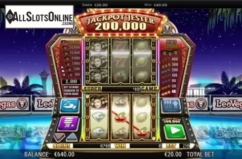 Win Screen. Jackpot Jester 200000 from NextGen