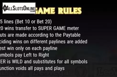 Rules. Jackpot Jester 200000 from NextGen