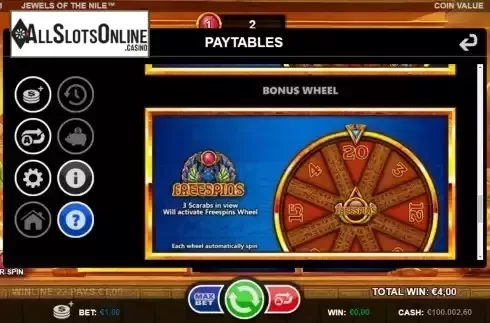 Bonus wheel screen 2