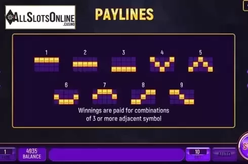 PayLines Screen