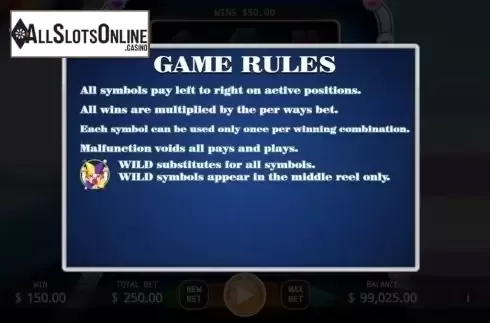 Game Rules. Joker Slot from KA Gaming
