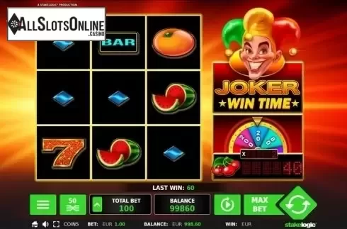 Game Workflow screen. Joker Wintime from StakeLogic