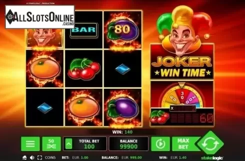 Wild Win screen. Joker Wintime from StakeLogic