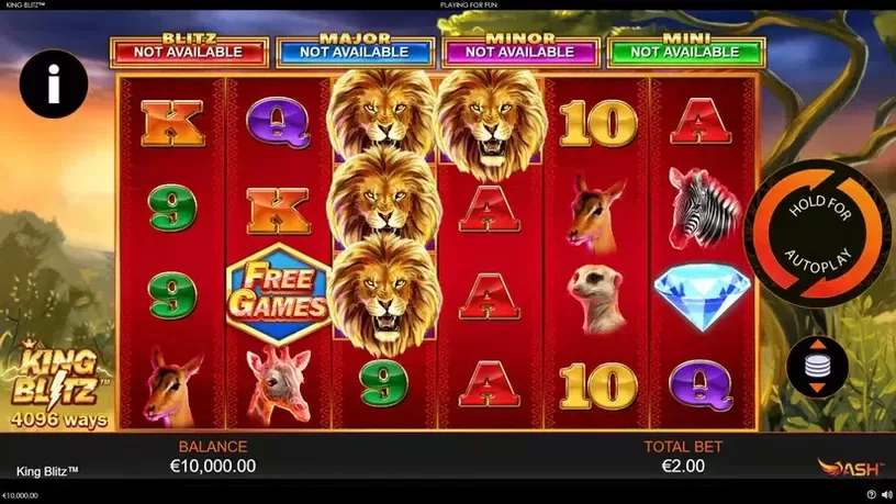 King Blitz slot screenshot 1