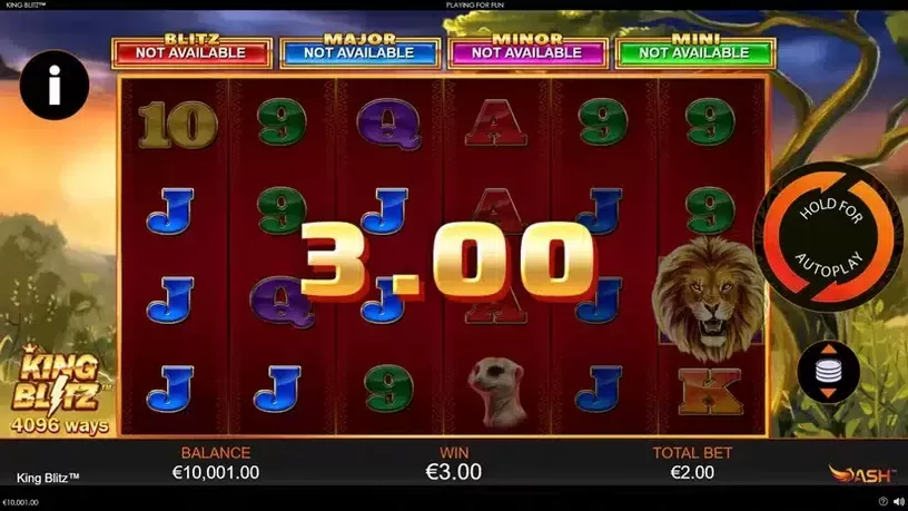 King Blitz slot screenshot 2