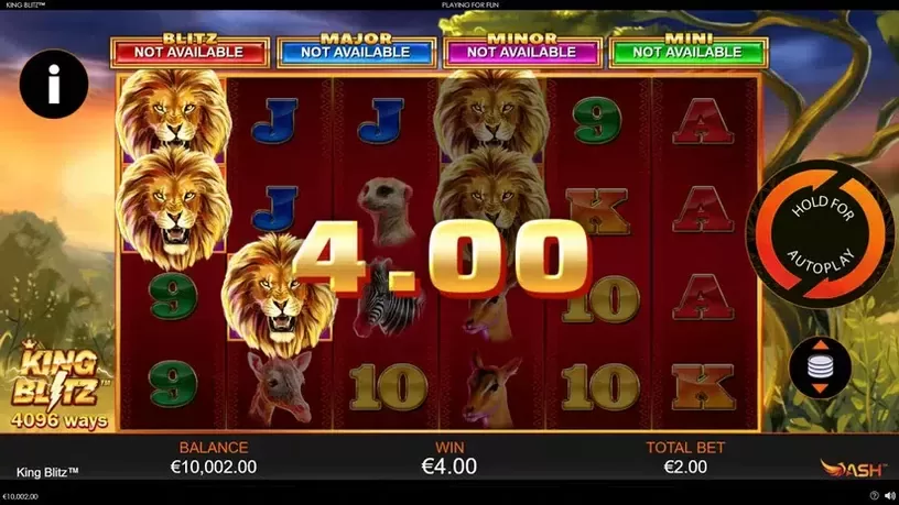 King Blitz slot screenshot 3