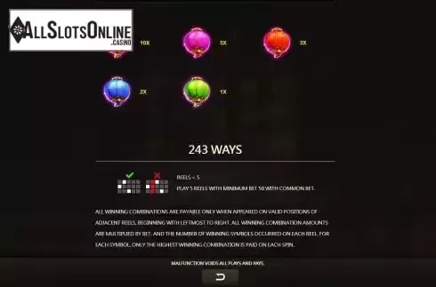 Ways to win screen