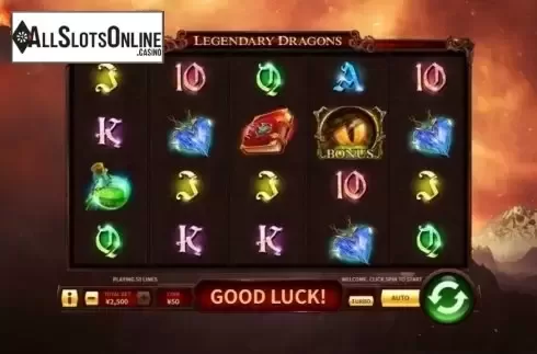 Game Workflow screen . Legendary Dragons from Skywind Group