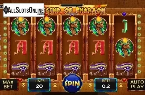 Reel Screen. Legend of Pharaoh from Vela Gaming
