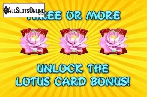 Scatter presentation screen. Lotus Panda from Incredible Technologies