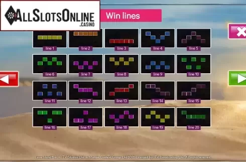 Paytable 5. Love Island™ (Storm Gaming) from Storm Gaming