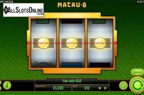 Win Screen 2. Macau 8 from Golden Hero