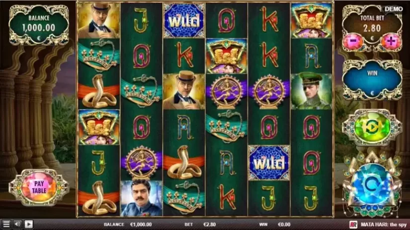 Mata Hari The Spy slot screenshot 1