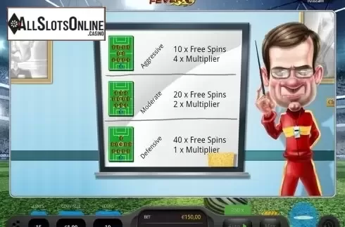 Free spins intro screen 2. Mundial Fever from Oryx