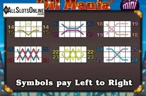 Paytable 3. Oil Mania Mini from NextGen