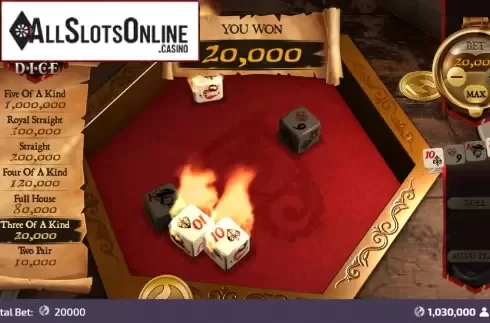 Win Screen 3. Pirate Dice from FunFair