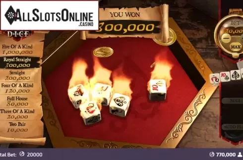 Win Screen 2. Pirate Dice from FunFair