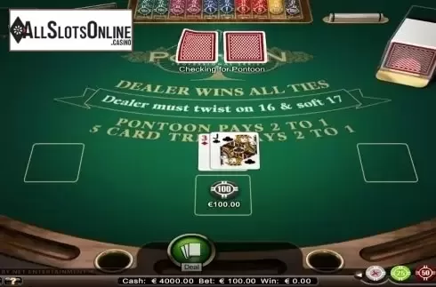 Game Screen. Pontoon Professional Series High Limit from NetEnt