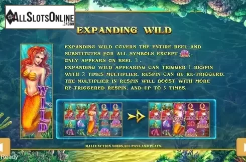 Paytable 2. Princess Mermaid from PlayStar