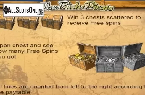 Paytable 3. Rich Pirate from AlteaGaming