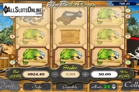 Win screen. Rich Pirate from AlteaGaming