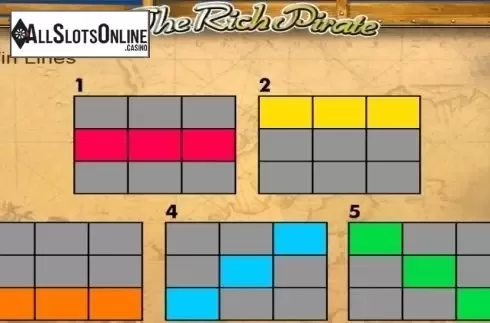 Paytable 2. Rich Pirate from AlteaGaming