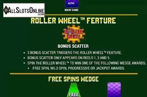 Features screen