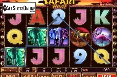 Win Screen 2. Safari Heat from Playtech