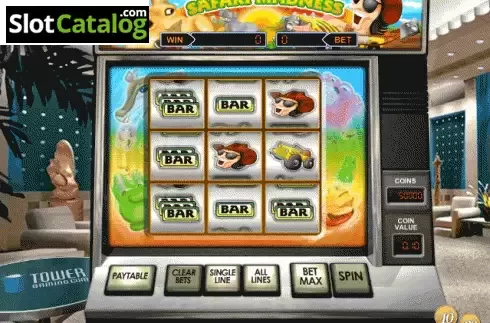 Screen3. Safari Madness from NetEnt