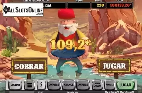 Win Bonus Game screen
