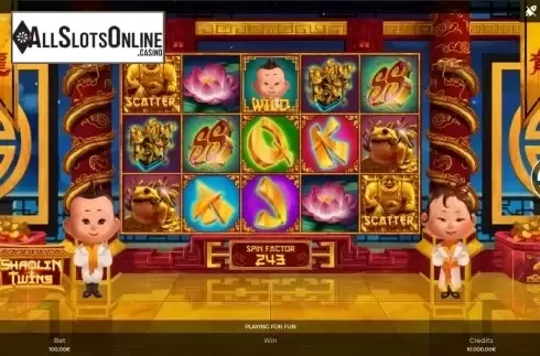 Reel Screen. Shaolin Twins from Spinmatic