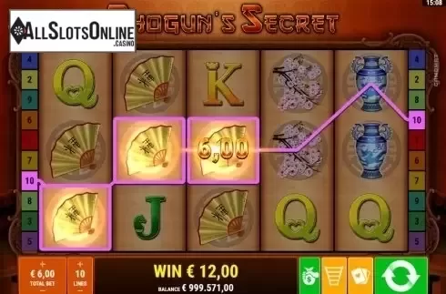 Win Screen 2. Shogun's Secret from Gamomat