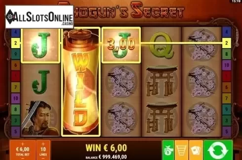 Win Screen 3. Shogun's Secret from Gamomat