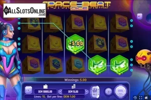 Win screen 2. Space Beat Dice from Mancala Gaming