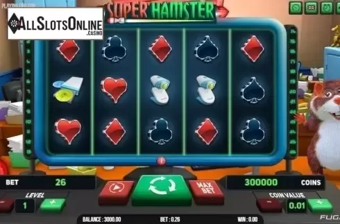 Reel Screen. Super Hamster from Fugaso