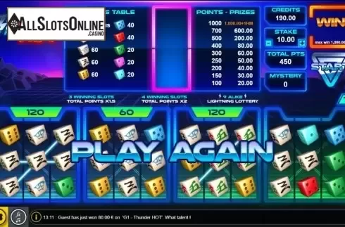 Win Screen. Thunder Hot from GAMING1