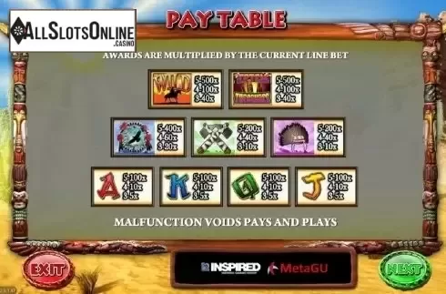 Screen2. Totem Treasures from Inspired Gaming