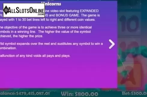 Game Rules. Unicorns from Mobilots