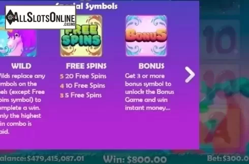 Special Symbols. Unicorns from Mobilots