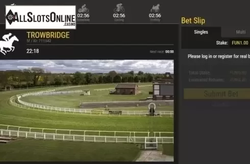 Game Screen 1. Virtual Horses from 1X2gaming
