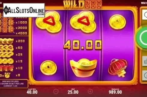 Win Screen . Wild 888 from Booongo