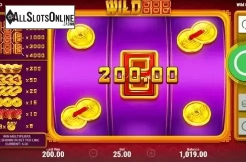 Win Screen 3. Wild 888 from Booongo