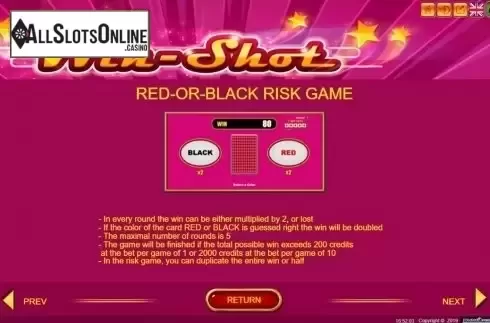 Features 4. Win Shot from Belatra Games